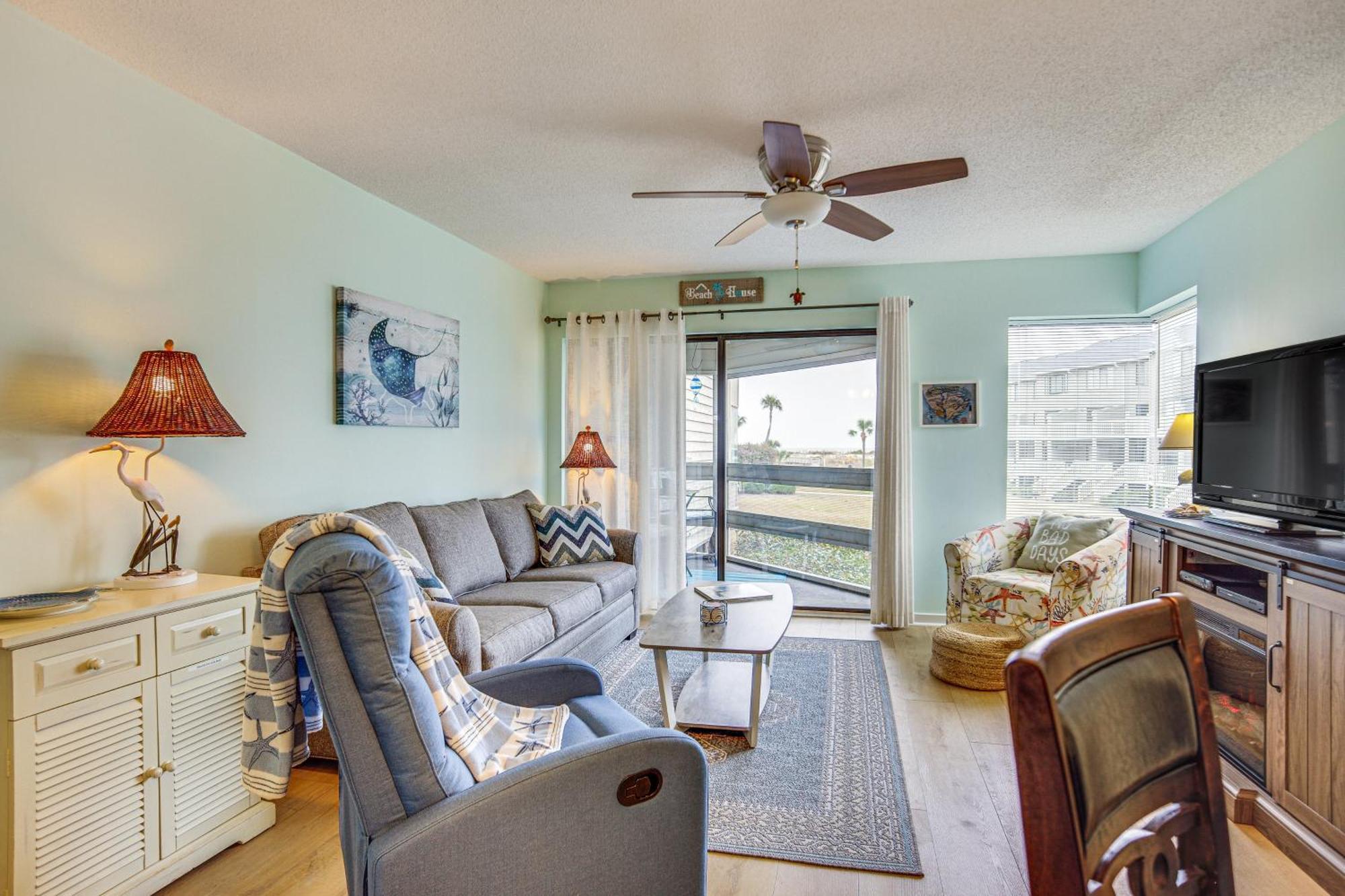 Ocean-View Saint Helena Island Condo - Pool Access Oceanmarsh Subdivision Zewnętrze zdjęcie